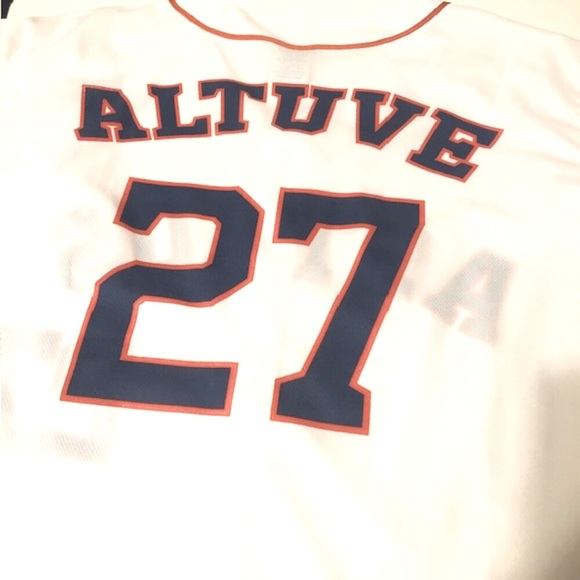 XL Houston Astros Jersey Jose Altuve 27 Shirt Unisex - Picture 6 of 16